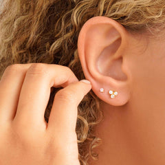 A Topo Mini Circon Cuadrado Cristal