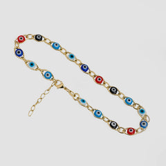 T Ojo Turco Multicolor 23 Cms + 2 Cms Extensor