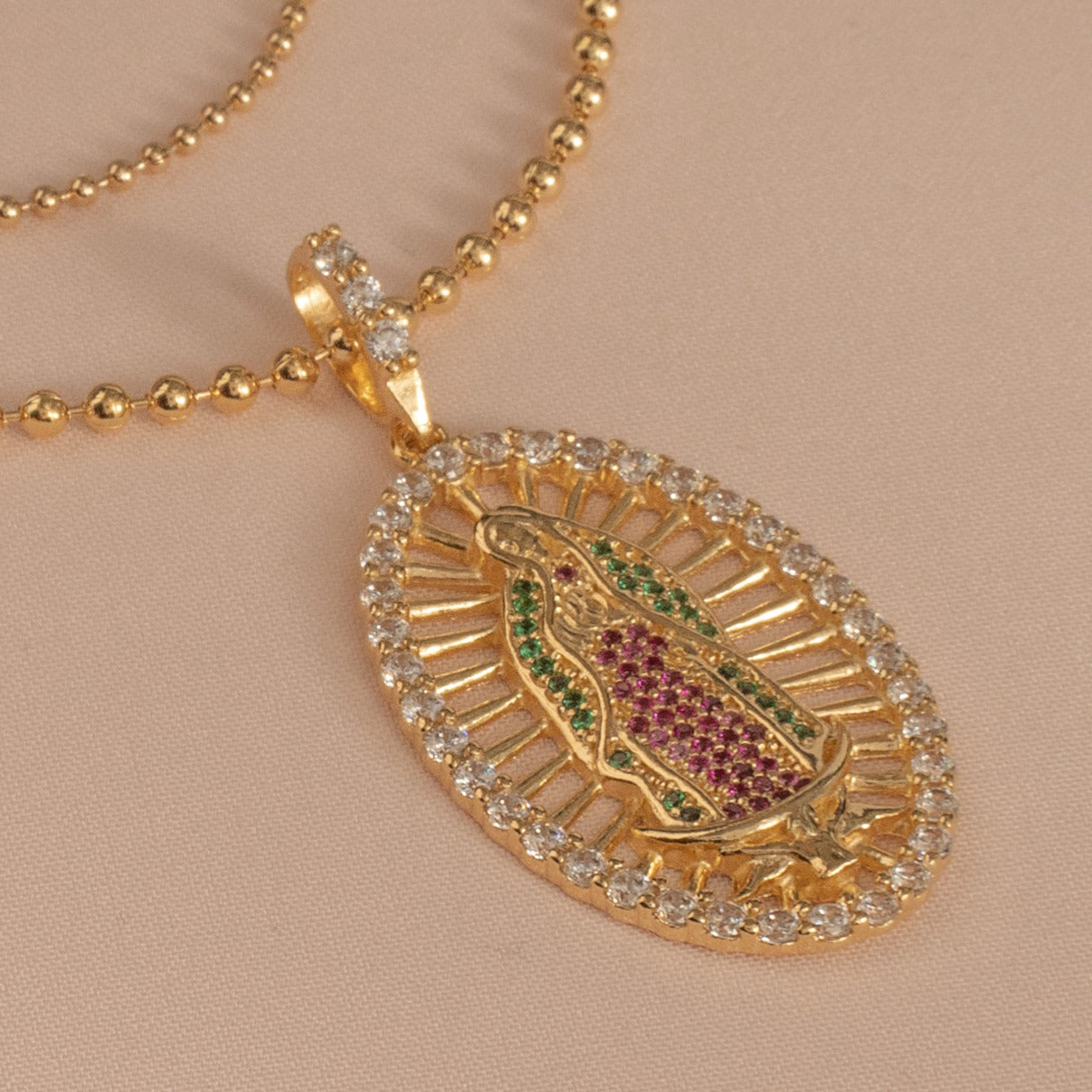 D Virgen Guadalupe Swarovski
