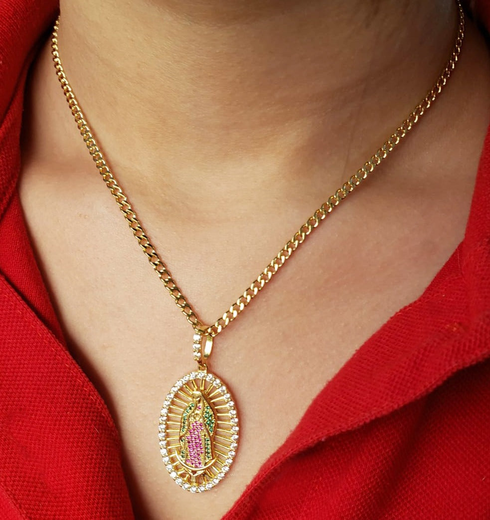 D Virgen Guadalupe Swarovski