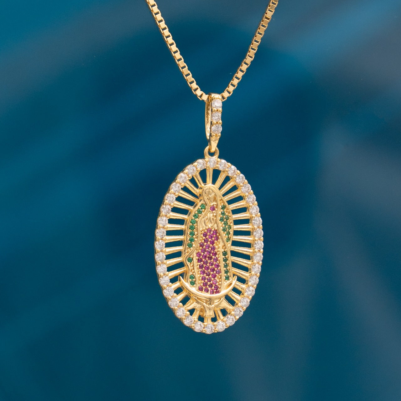 D Virgen Guadalupe Swarovski