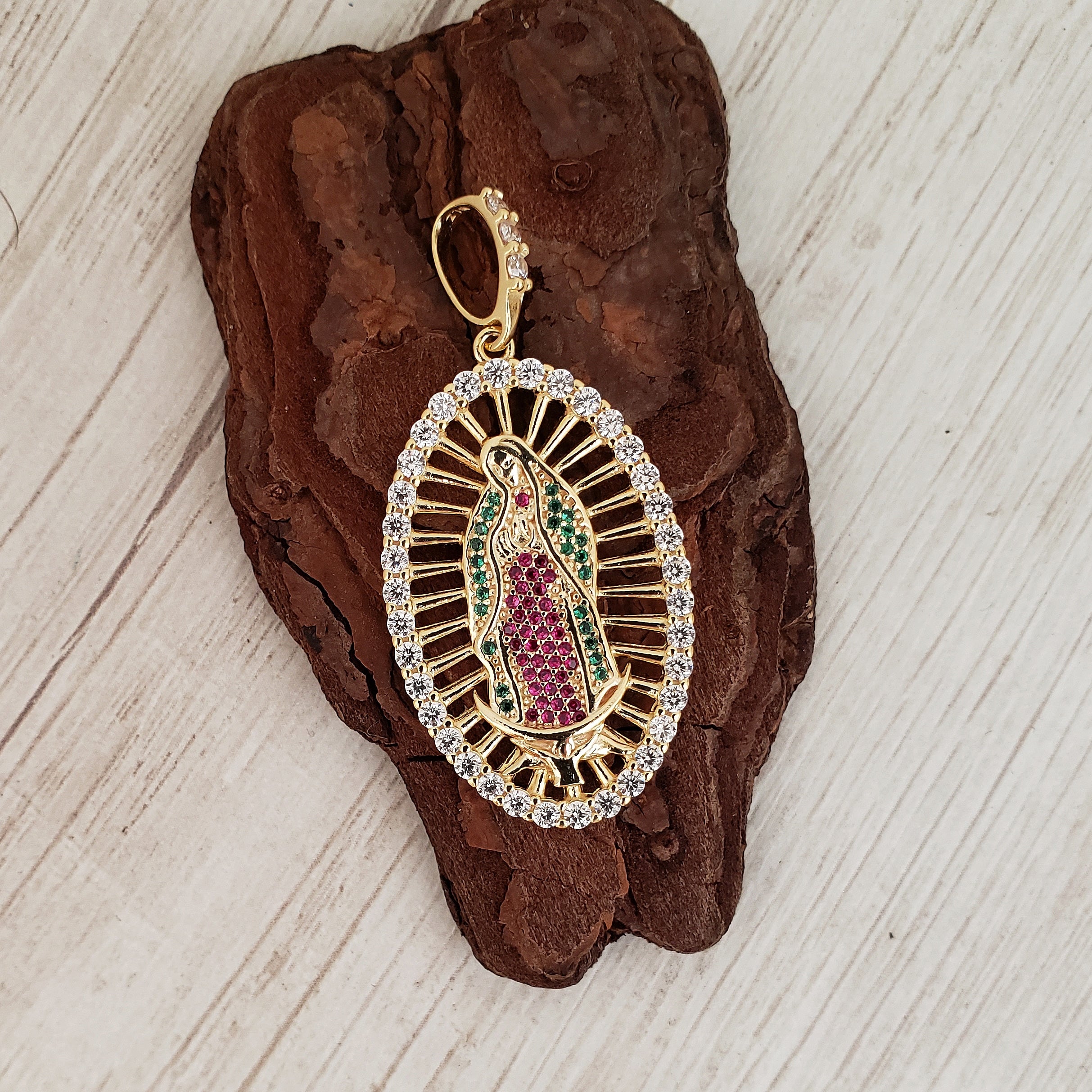 D Virgen Guadalupe Swarovski