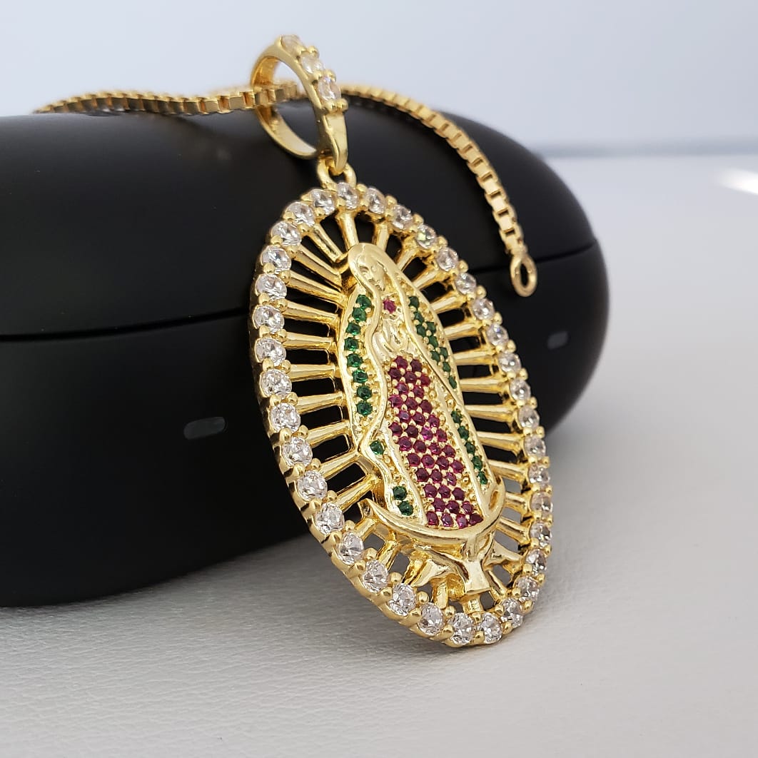 D Virgen Guadalupe Swarovski